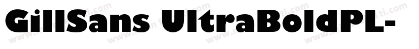 GillSans UltraBoldPL字体转换